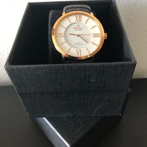 OMAX Men's Gold Stainless Steel Watch, Japan Movt